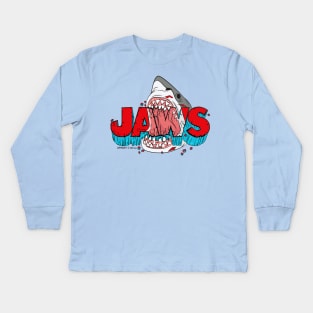 JAWS: The Big Bite Kids Long Sleeve T-Shirt